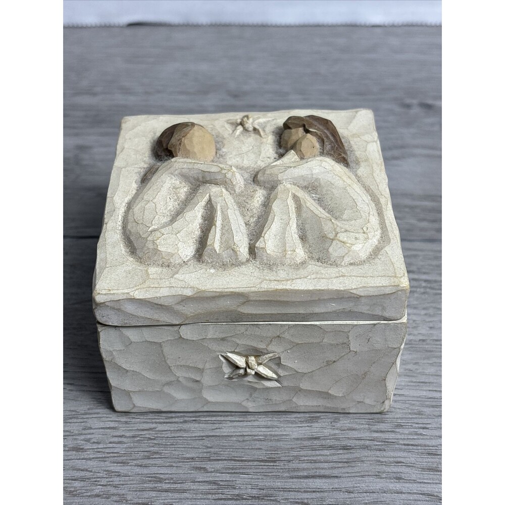 Vintage Willow Tree Friendship Trinket Box Susan Lordi 2003 DEMDACO